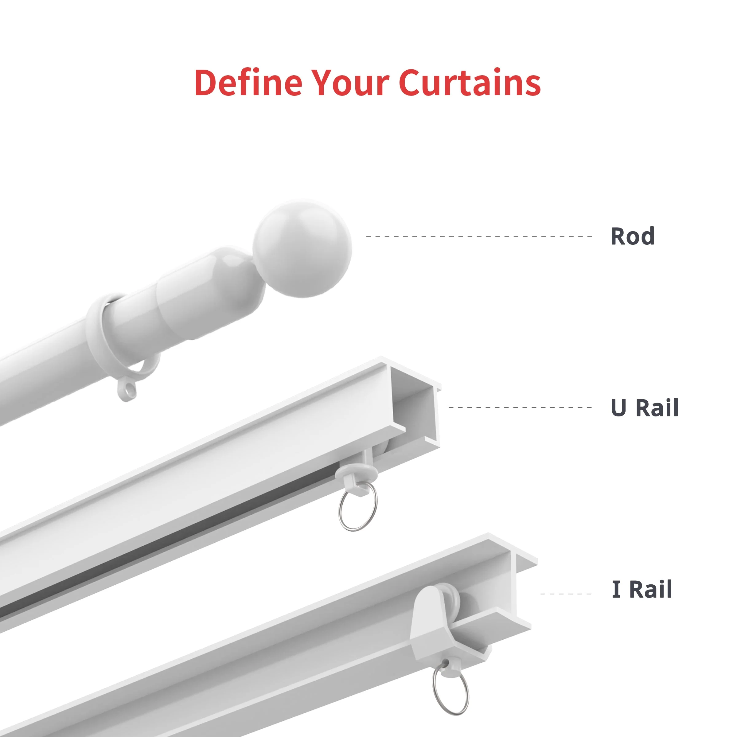 ماطور ستائر  U RAIL 2