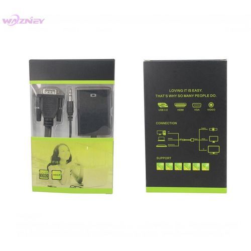 تحويرة VGA TO HDMI WITH SOUND