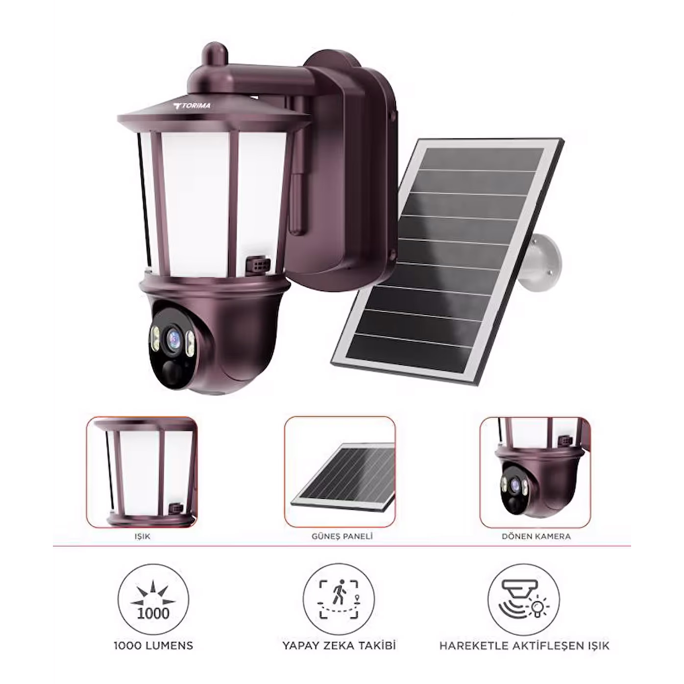 SOLAR LAMP MONITORING ANDOWL G403 كاميرا طاقة شمسية