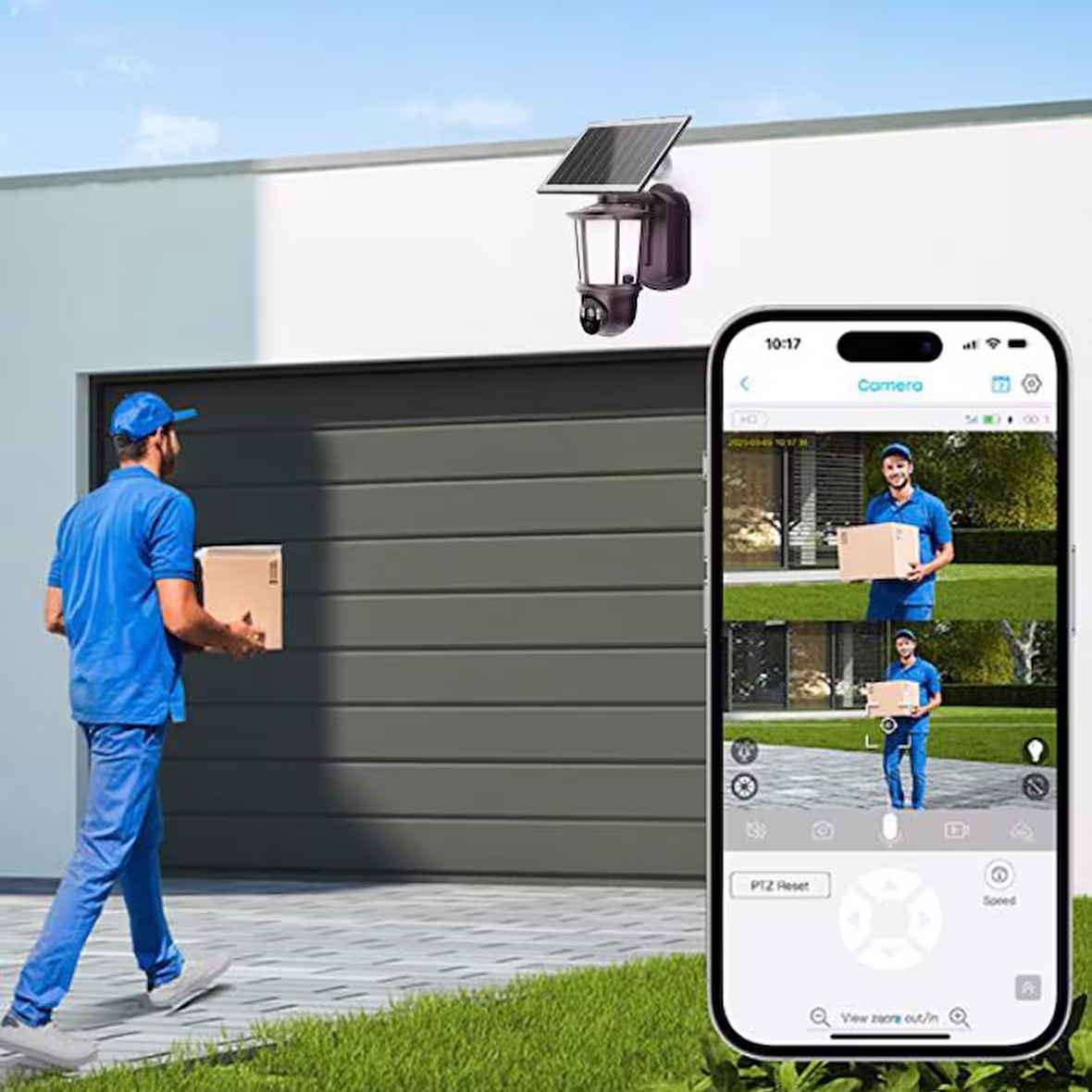 SOLAR LAMP MONITORING ANDOWL G403 كاميرا طاقة شمسية