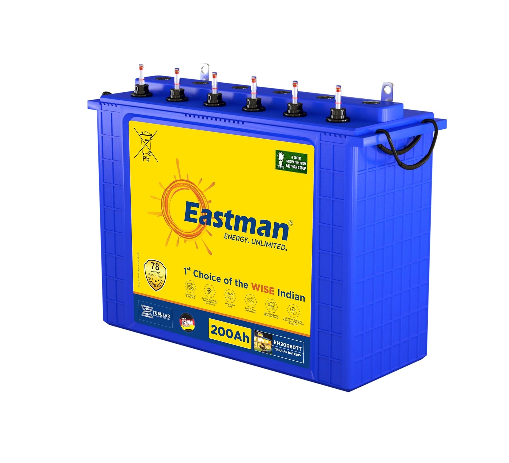 EASTMAN BATTERY TUBULAR 12V/200A/C20 بطارية