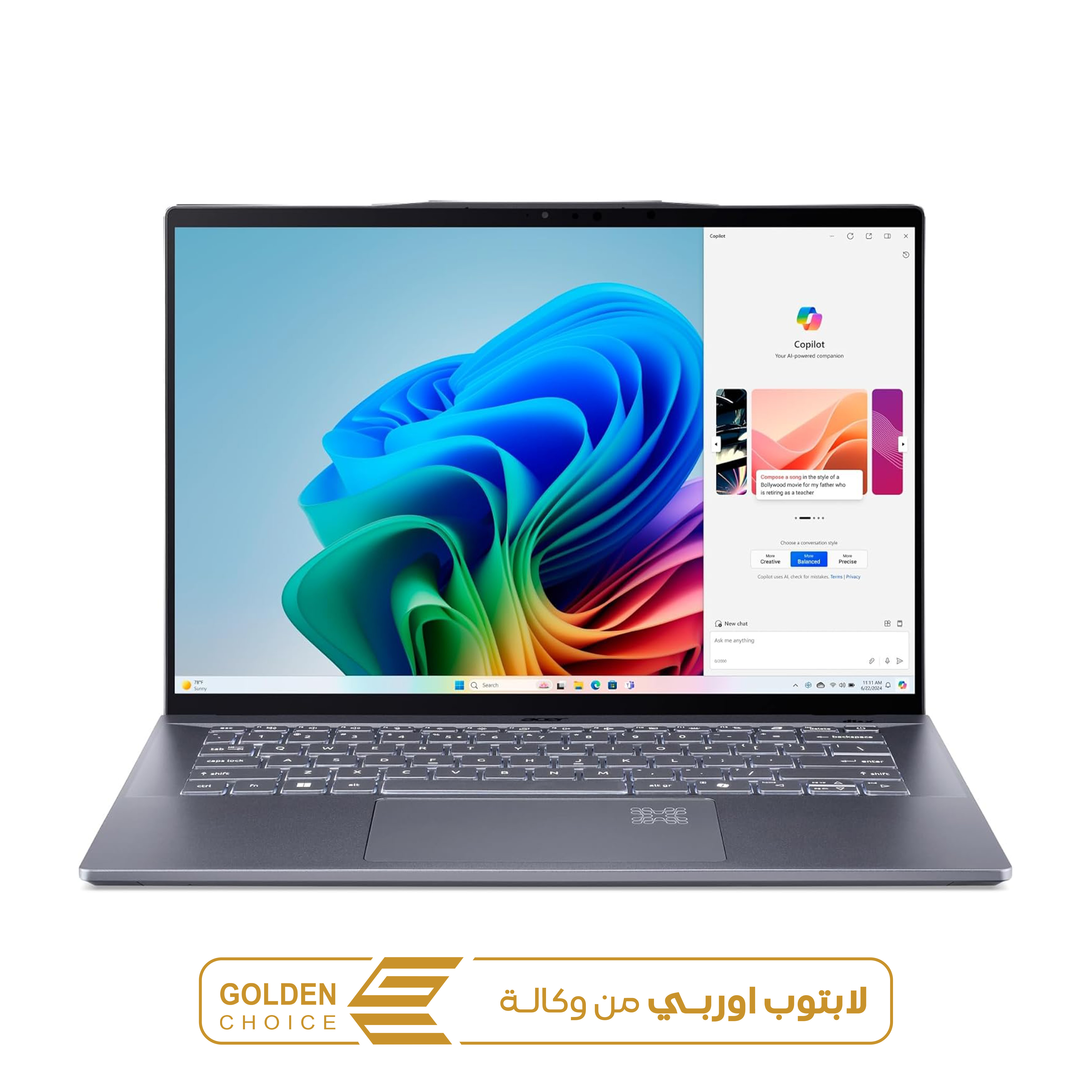 ACER SWIFT 14 AI SNAPDRAGON X PLUS 16GB 1TB SSD لابتوب اوربي