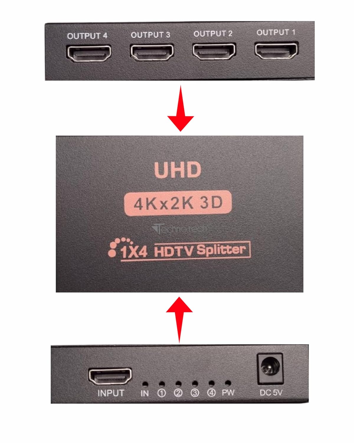 HDMI SPLITTER 4 CH OUT